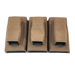 Tall Double Stack Triple Magazine Holder Pouch MOLLE PALS Coyote Brown